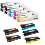 Compatible Brother TN110 Toner Cartridge 5 Color Set (TN110BK, TN110C, TN110M, TN110Y)