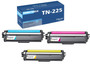 Compatible Brother TN225 Toner Cartridge 3 Color Set (TN-225C, TN-225M, TN-225Y)