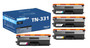 Compatible Brother DCP-L8450CDN Toner Cartridge 4 Color Set (TN331BK, TN331C, TN331M, TN331Y)