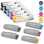Compatible Okidata C610cdn Toner Cartridge 5 Color Set (44315304, 44315303, 44315302, 44315301)