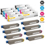 Compatible Okidata C831dn Toner Cartridge 8 Color Set (44844512, 44844511, 44844510, 44844509)