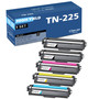 Compatible Brother TN221-TN225 (TN-221BK TN-225C TN-225M TN-225Y) Toner Cartridge 5 Color Set