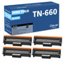 Compatible Brother TN630 Toner Cartridge Black 4 Pack