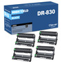 Compatible Brother DR830 (DR830) Toner Cartridge Black 4 Pack