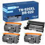 Compatible Brother TN920XL-DR920 Black Drum and 3 Toner Set