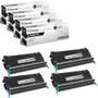 Compatible Lexmark X748DTE (C746H2KG) Toner Cartridge Black 4 Pack