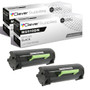 Compatible Lexmark MS510DN (50F0UA0) Toner Cartridge Black 2 Pack