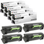 Compatible Lexmark MS410DN (50F0XA0) Toner Cartridge Black 4 Pack