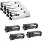 Compatible Lexmark MS610DTE (50F0UA0) Toner Cartridge Black 4 Pack