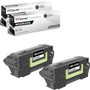Compatible Lexmark MX826ADE (58D1X00) Toner Cartridge Black 2 Pack