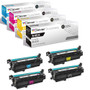 Compatible HP CM4540F (CE264X CF031A CF032A CF033A) Toner Cartridge 4 Color Set