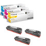 Compatible HP 125A (CB541A, CB542A, CB543A) Toner Cartridge 3 Color Set