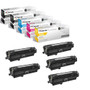 Compatible HP CP4025dn (CE260A CE261A CE262A CE263A) Toner Cartridge 5 Color Set