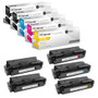 Compatible HP 410X (CF410X CF411X CF413X CF412X.) Toner Cartridge 5 Color Set