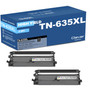 Compatible Brother TN635XL (TN635XLBK) Toner Cartridge Black 2 Pack