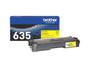 Brother TN635XLY High Yield Yellow Genuine OEM Toner Cartridge - 4,500 pages