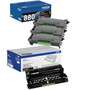 Brother Genuine TN880 Super High Yield Black Toner Cartridge and DR820 Drum OEM Bundle - 3 Toners + 1 Drum (12,000 Pages Each Toner, 30,000-Page Drum)