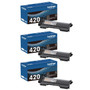 Brother TN420 Black Genuine OEM Toner Cartridge 3 Pack - 1,200 pages