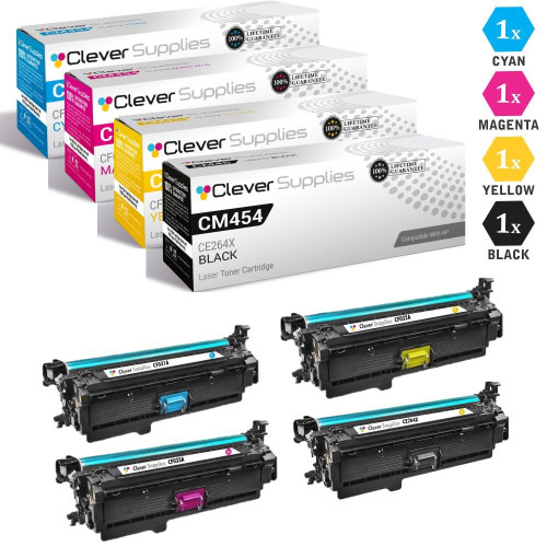 CS Compatible Replacement for HP CM4540 Color LaserJet Toner Cartridge 4  Color Set - Clever Supplies Ink \u0026 Toner Cartridge