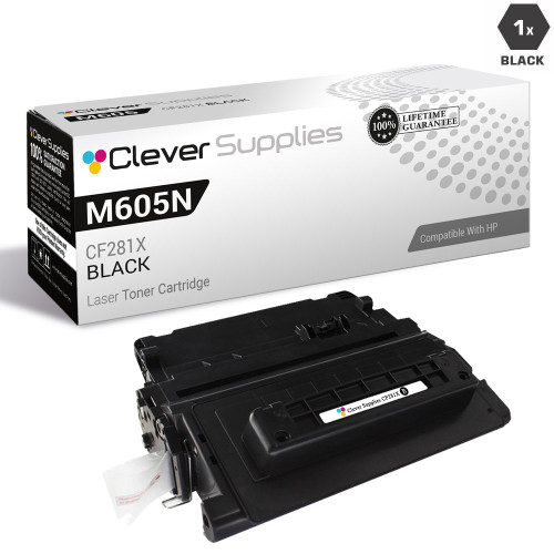 CS Compatible Replacement for HP M605n Toner Cartridges Black (CF281X