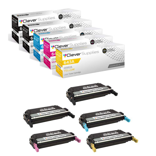 Hpq Color Guide Compatible HP 4710 (Q5950A Q5951A Q5952A Q5953A) Toner Cartridge 5 ...