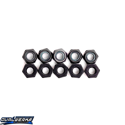 4-40 x 3/16 Hex LockNut - Aluminum Black