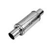 2.25" 57mm 4" Round 9" Profusion 304 Stainless Steel Exhaust Silencer Resonator