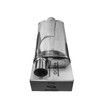 3" 76mm 4" x 9" Oval x 18" C/O Profusion 304 Stainless Steel Exhaust Silencer