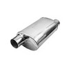 3" 76mm 5" x 8" Oval x 14" O/O Profusion 304 Stainless Steel Exhaust Silencer
