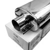 3" 76mm 5" x 8" Oval x 18" Profusion 304 Stainless Steel Exhaust Silencer