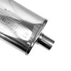 2.5" 63mm 5" x 8" Oval x 14" C/O Profusion 304 Stainless Steel Exhaust Silencer