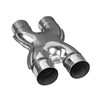 2.5 inch 63mm Profusion Stainless Steel X Pipe Crossover Exhaust