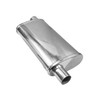 2.25" 57mm 4"x 9" Oval x 18" O/O Profusion 304 Stainless Steel Exhaust Silencer