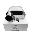 2.25" 57mm 4"x 9" Oval x 11" C/O Profusion 304 Stainless Steel Exhaust Silencer