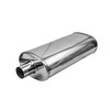 2.25" 57mm 5"x 8" Oval x 18" C/O Profusion 304 Stainless Steel Exhaust Silencer