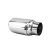 2.95 x 3.93 inch Oval Slash Cut - Rolled Edge Mirror Polished 304 Stainless Steel Exhaust Tip  - PE35032