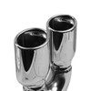 2.36 x 3.93 inch Oval Oval - Rolled Edge - Slash Cut Mirror Polished 304 Stainless Steel Exhaust Tip  - PE35031