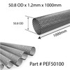 50.8mm OD 1000mm 1.2 Wall Perforated 304 Stainless Steel Exhaust Pipe Tube