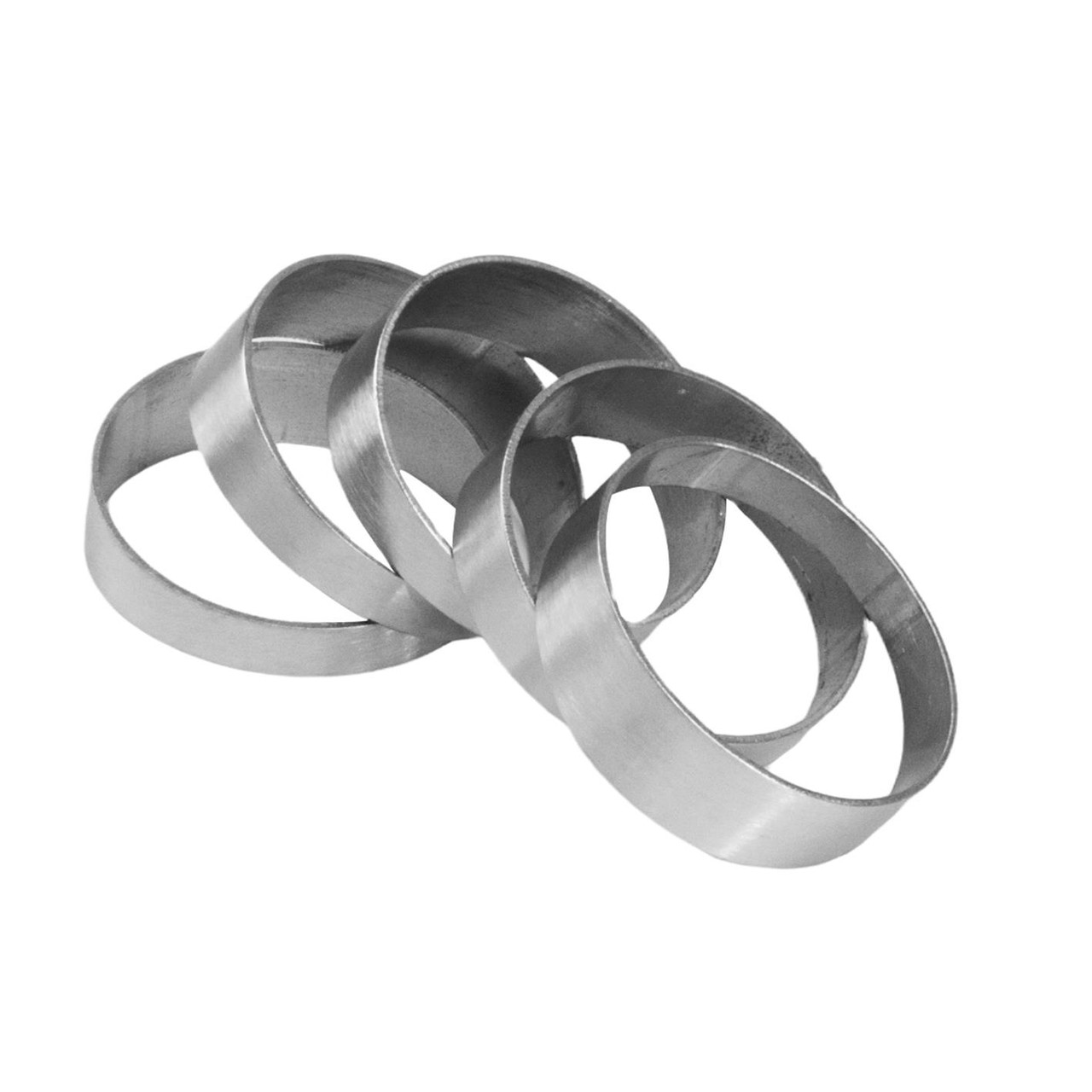 2.5" (63mm) 90 Degree Pie Cut Exhaust Elbow - 304 Stainless Steel, Polished, 1.5mm Wall
