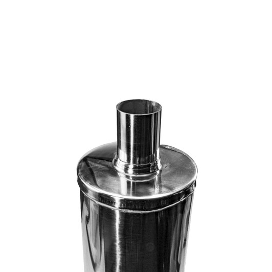 2.5" 63mm 6" Round x 18" Profusion 304 Stainless Steel Exhaust Silencer Muffler