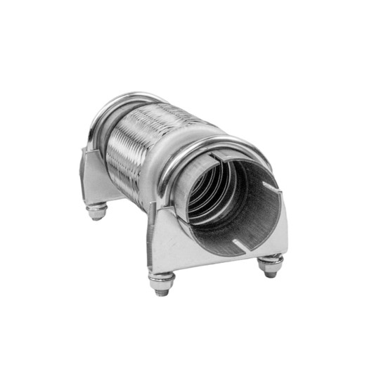Clamp-On Exhaust Flexible Joint Repair Pipe - 2.5" X 14" (63x350mm) Stainless Steel