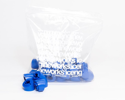 Icengineworks 1625EH Series 1-5/8"OD 3.000" CLR Exhaust Header Modeling Block 20pc