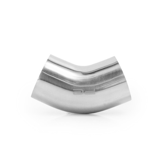 45 degree 2.5" 63mm Tight 1D Mandrel Exhaust Bend T304 Stainless Steel Polished