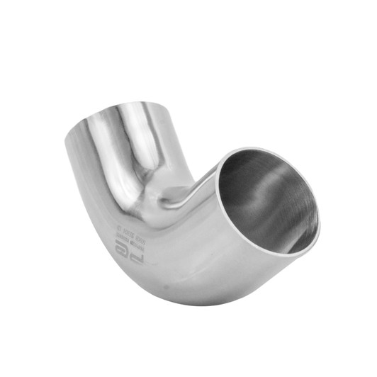 3 90 Degree Exhaust Elbow 90 Degree 3" 76mm Tight Mandrel Exhaust Bend In T304 Stainless Steel Satin Finish - 1D Bending Profile 3 Exhaust Pipe 90 - Foto 1