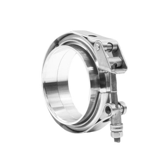 4" Inch 101.6mm Profusion 304 Stainless Steel V-Band Clamp Kit M/F Quick Release