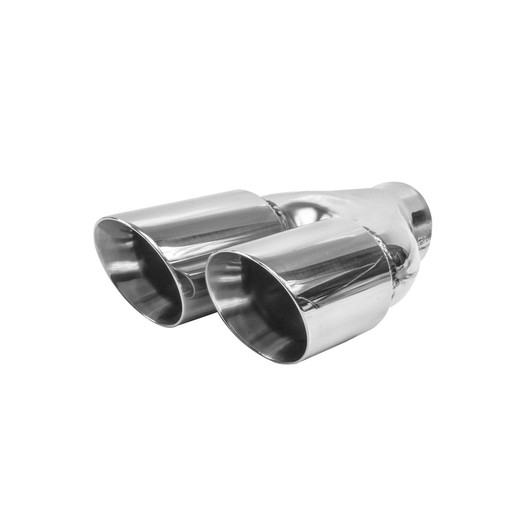 3inch Round Slash Cut Mirror Polished 304 Stainless Steel Exhaust Tip  - PE35061R