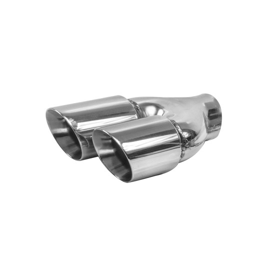 3inch Round Slash Cut Mirror Polished 304 Stainless Steel Exhaust Tip  - PE35061R