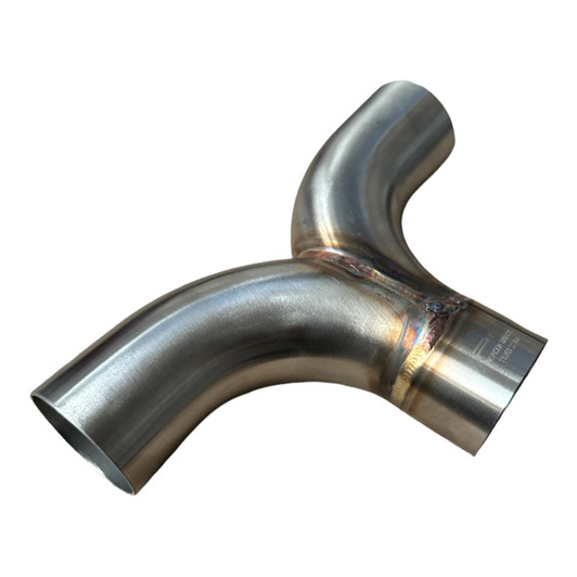 2.25 inch 57mm Exhaust Seagull Y Pipe 304 Stainless Steel T Piece