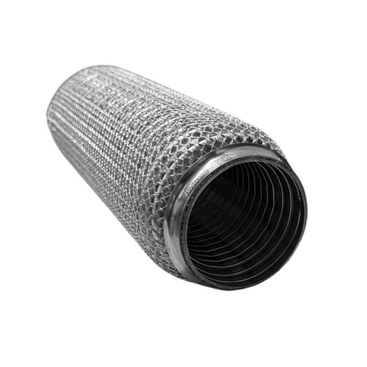 57mm x 250mm Soft Superflex Interlock Weld On 304 Stainless Steel Exhaust Flexi Tube Pipe
