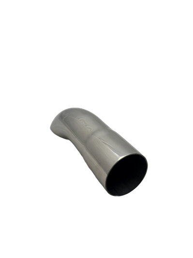 2 inch Mirror Polished Single 304 Stainless Steel Turn Down Exhaust Tail Pipe - PE51TDW